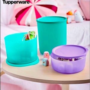 Tupperware Round Large 3-Pc Set, New